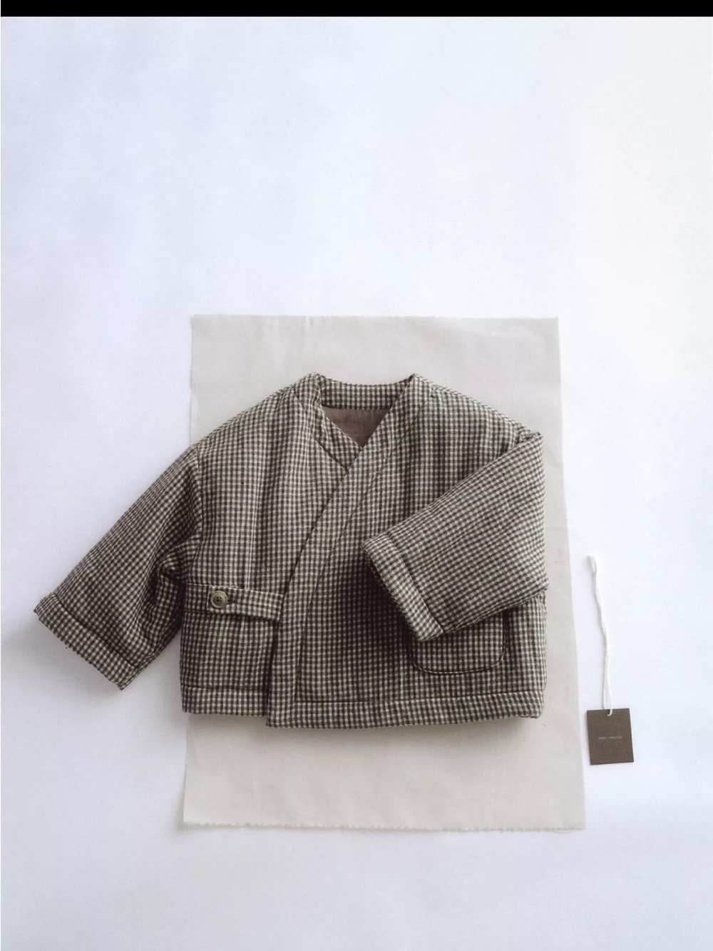 Zara Timelesz Gingham Kimono Jacket